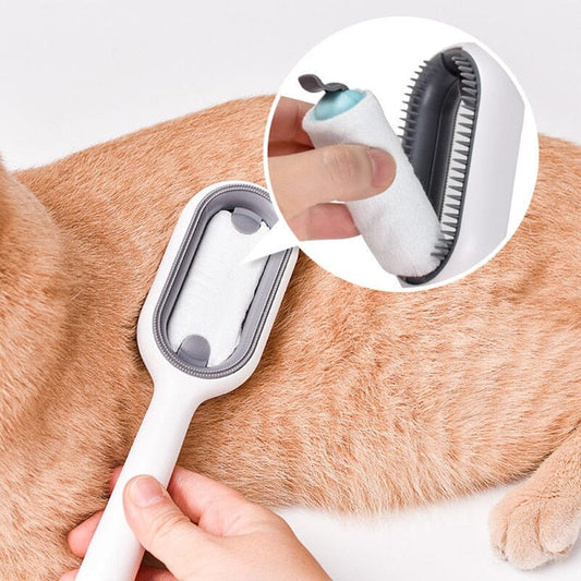 DoubleFaceBrosse™ | Brosse pour chats & chiens - Blacksun Cat